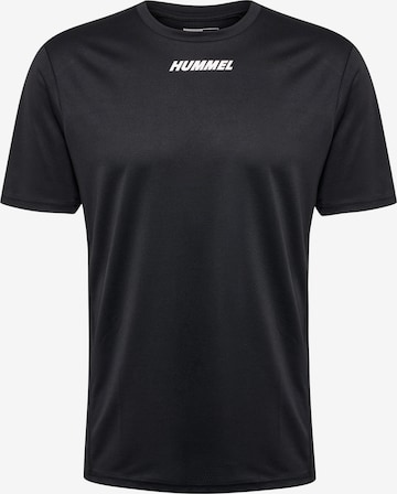 T-Shirt fonctionnel Hummel en noir : devant