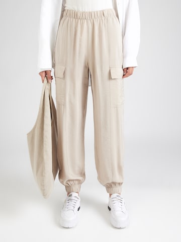 QS Loosefit Hose in Beige: Vorderseite