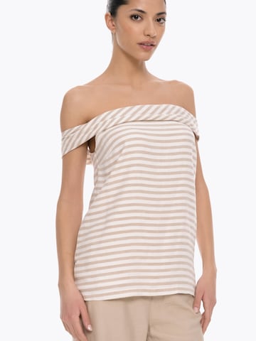 T-shirt 'Ring' 4TAILORS en beige