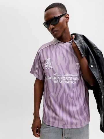 JACK & JONES Poloshirt in Lila