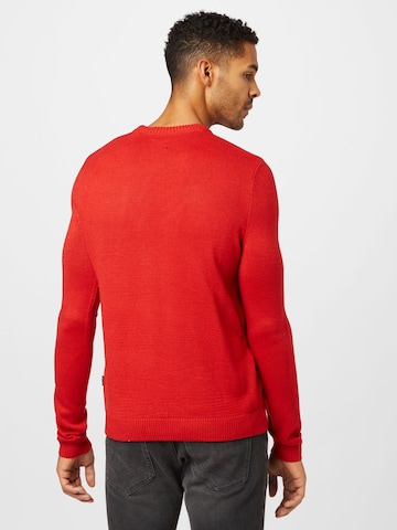 Only & Sons Пуловер 'XMAS' в червено