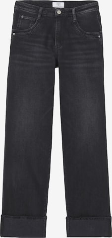 Le Temps Des Cerises Wide Leg Jeans in Schwarz: Vorderseite