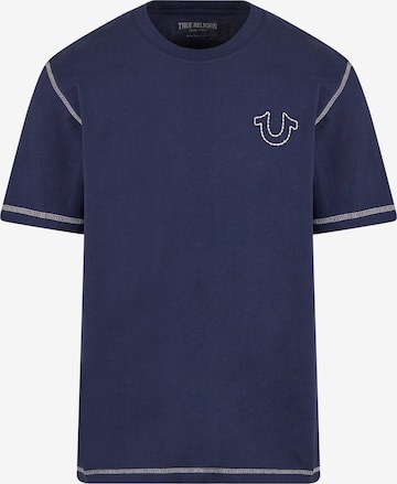 T-Shirt True Religion en bleu : devant