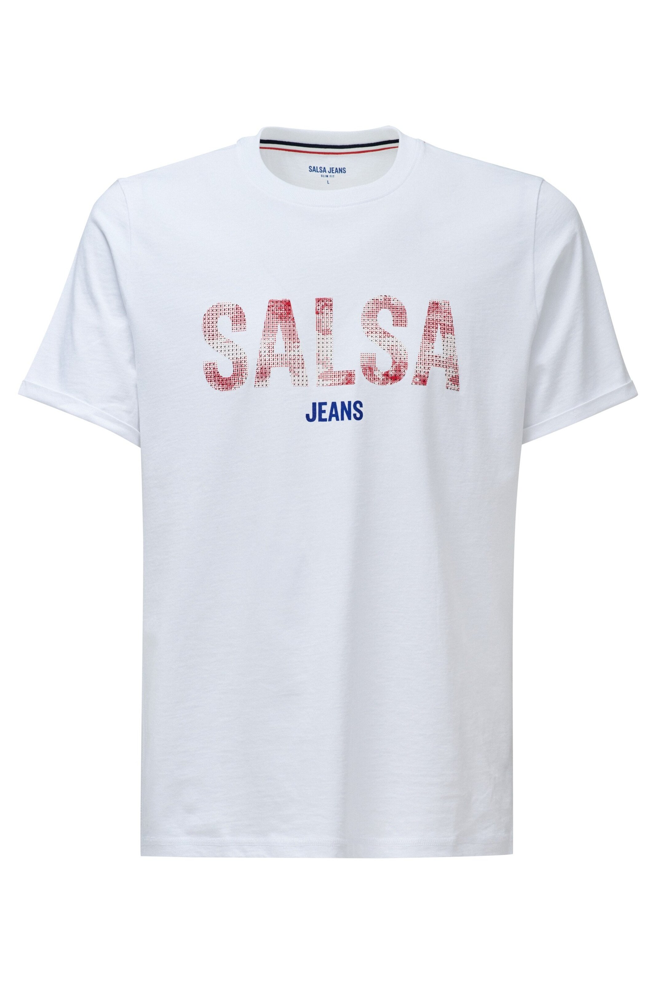T-Shirt Salsa Jeans en blanc : devant