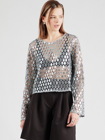 Camicia da donna 'GITTE' di OBJECT in grigio: frontale