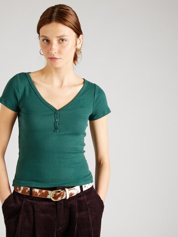 HOLLISTER - Camisa 'EMEA' em verde: frente