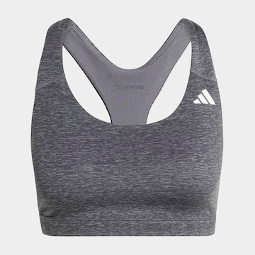 ADIDAS PERFORMANCE Bralette Sports Bra in Grey: front