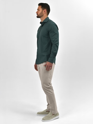 Vercate - Ajuste estrecho Camisa de negocios 'No. 28' en verde