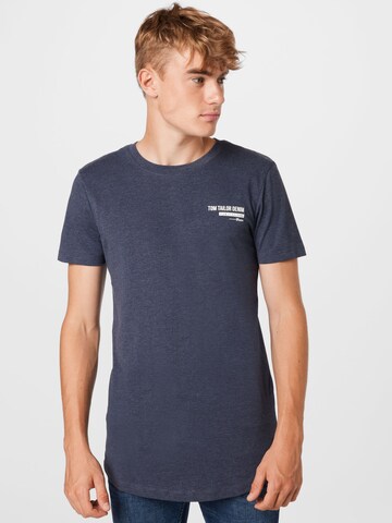 TOM TAILOR DENIM T-Shirt in Blau: Vorderseite