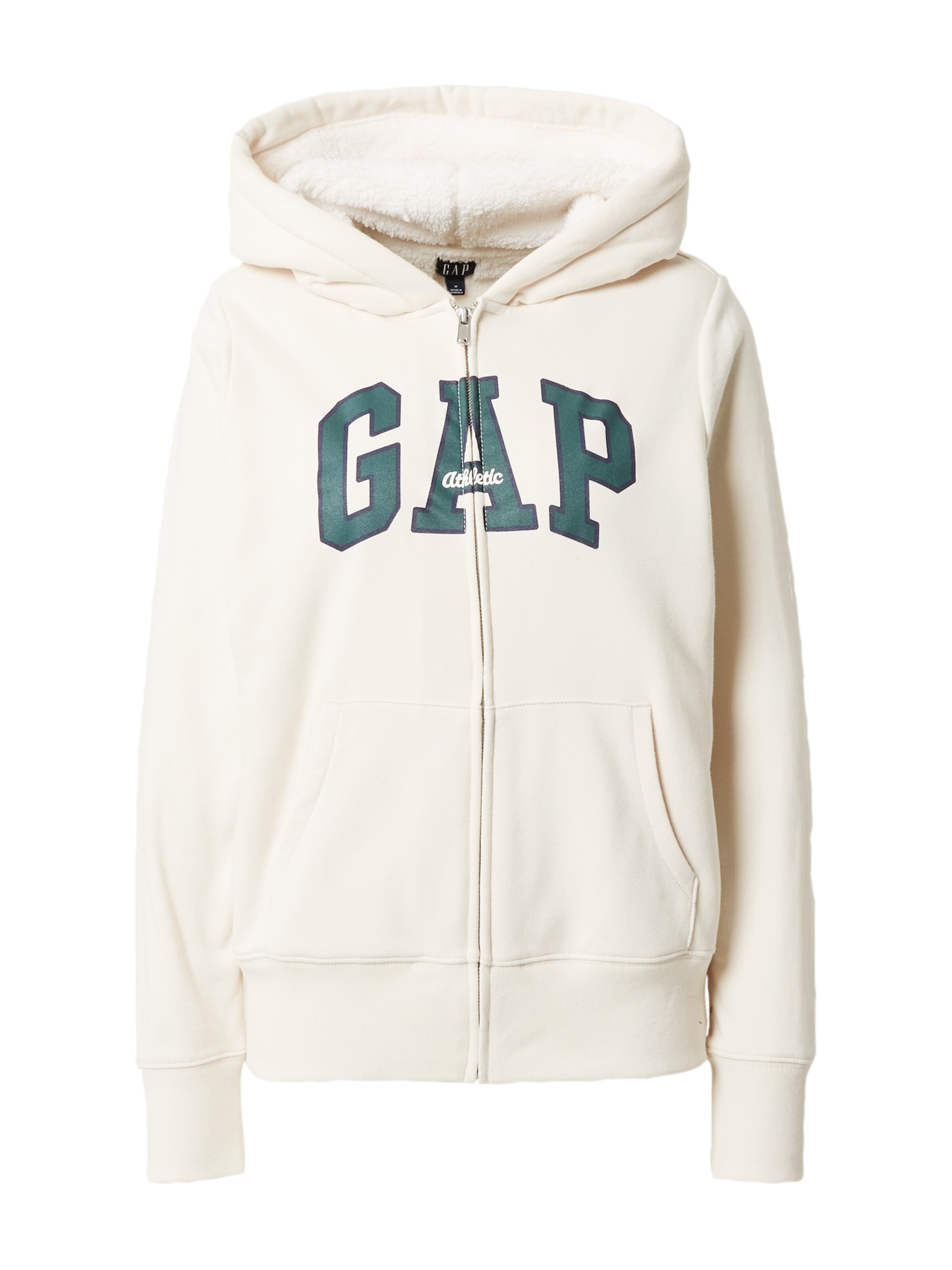 GAP Zip-Up Hoodie in White | ABOUT YOU