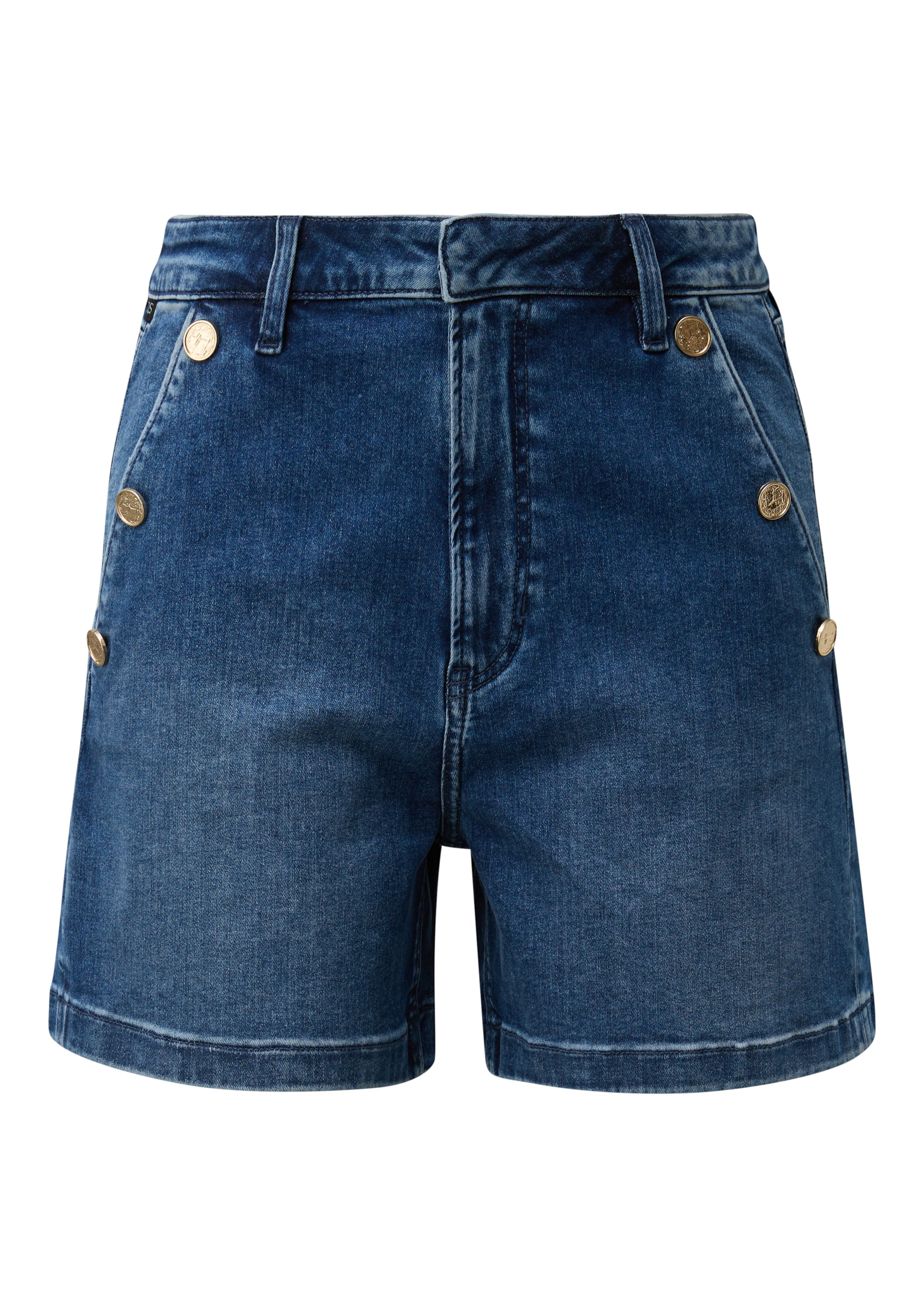 QS Regular Shorts in Blau: Vorderseite