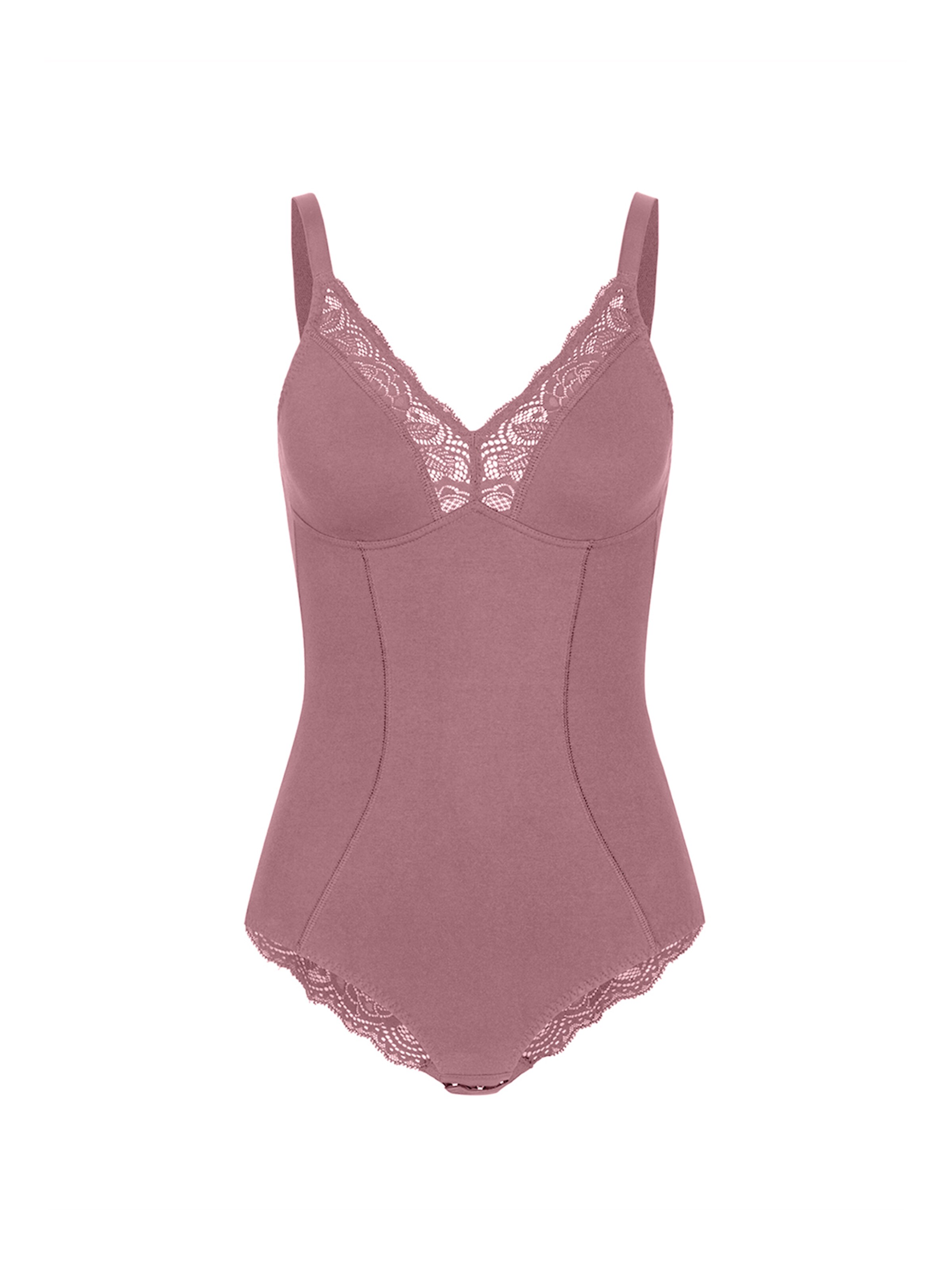 Erlich Textil Body 'Eleonora' in Roze: voorkant