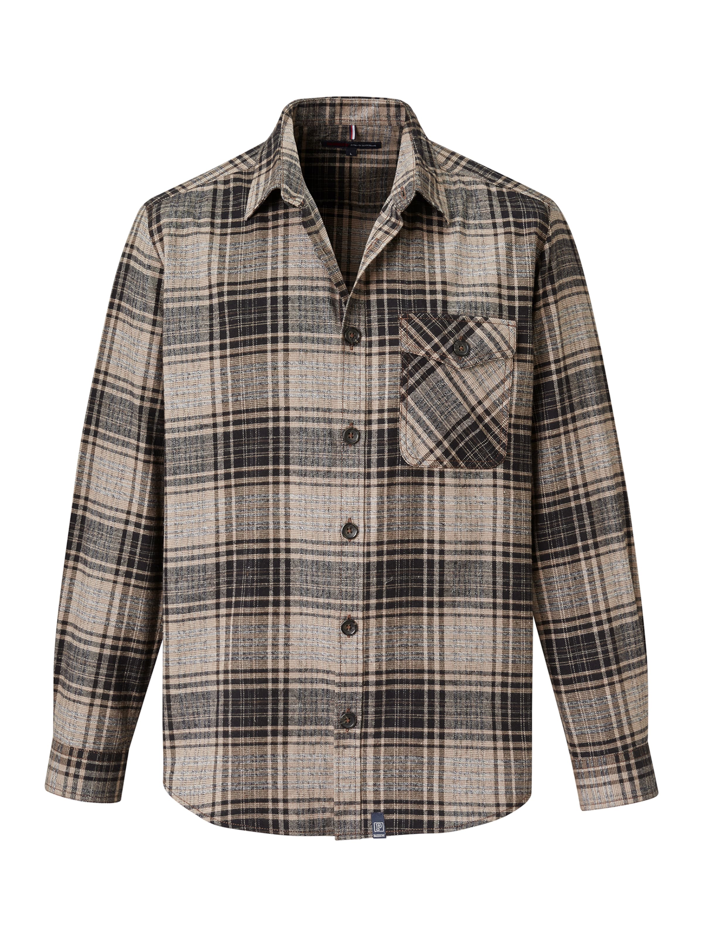 PADDOCKS Regular fit Button Up Shirt in Beige: front