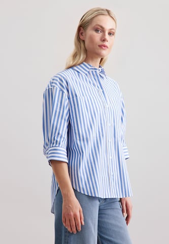 SEIDENSTICKER Blouse 'Schwarze Rose' in Blauw