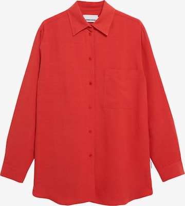 ARMEDANGELS Blouse 'Maalgaa Lino' in Orange: front
