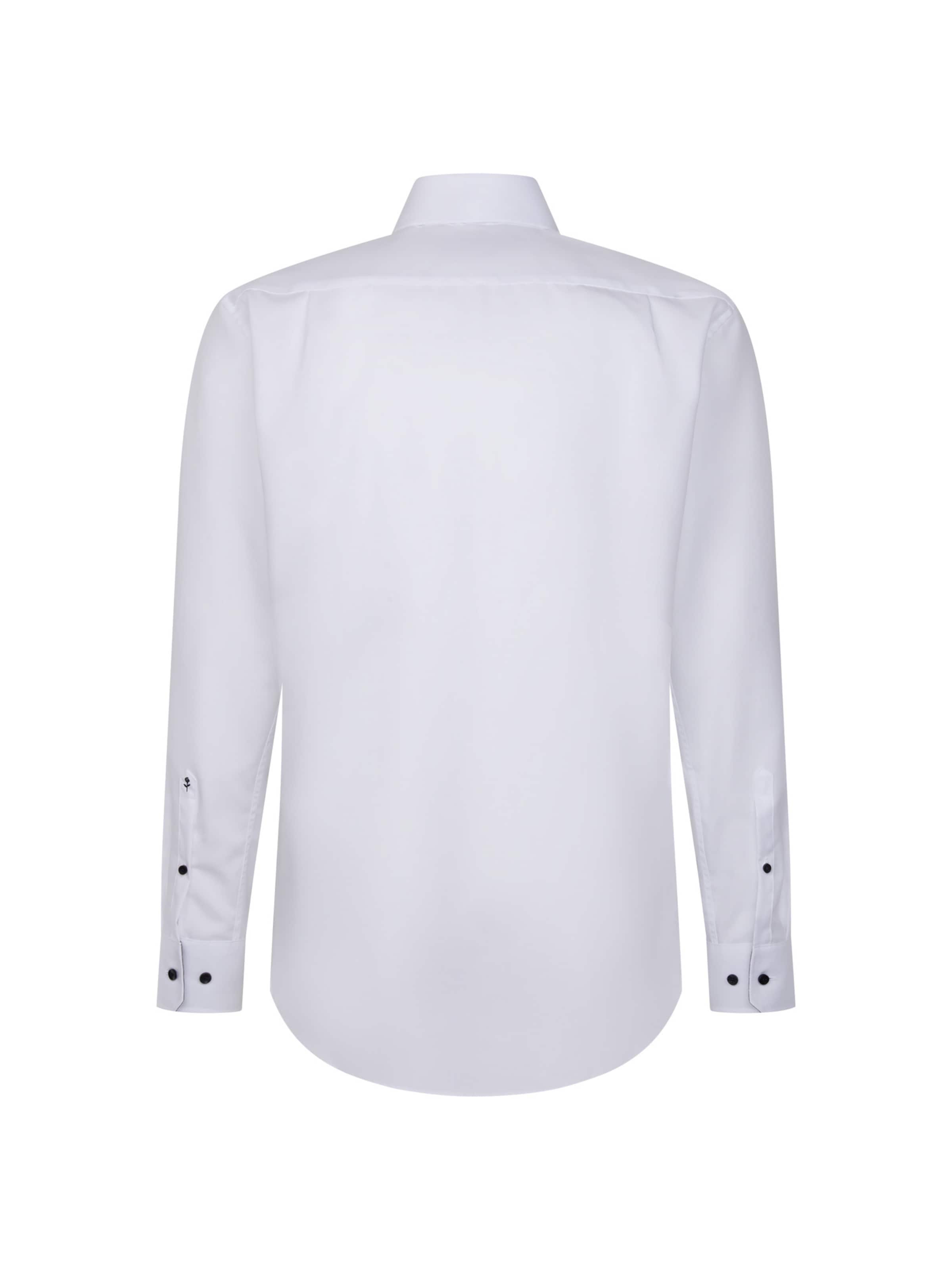 SEIDENSTICKER Regular fit Business shirt 'Schwarze Rose' in White