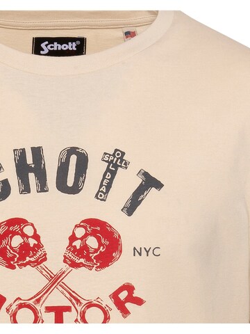 Schott NYC Shirt‌‌‌‌‌‌‌‌ in Beige