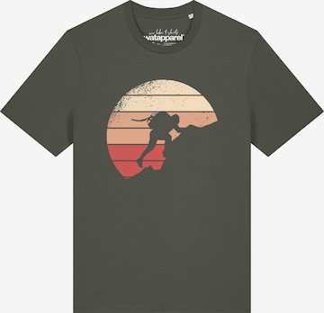 T-Shirt 'Mountain Climbing' Watapparel en vert : devant