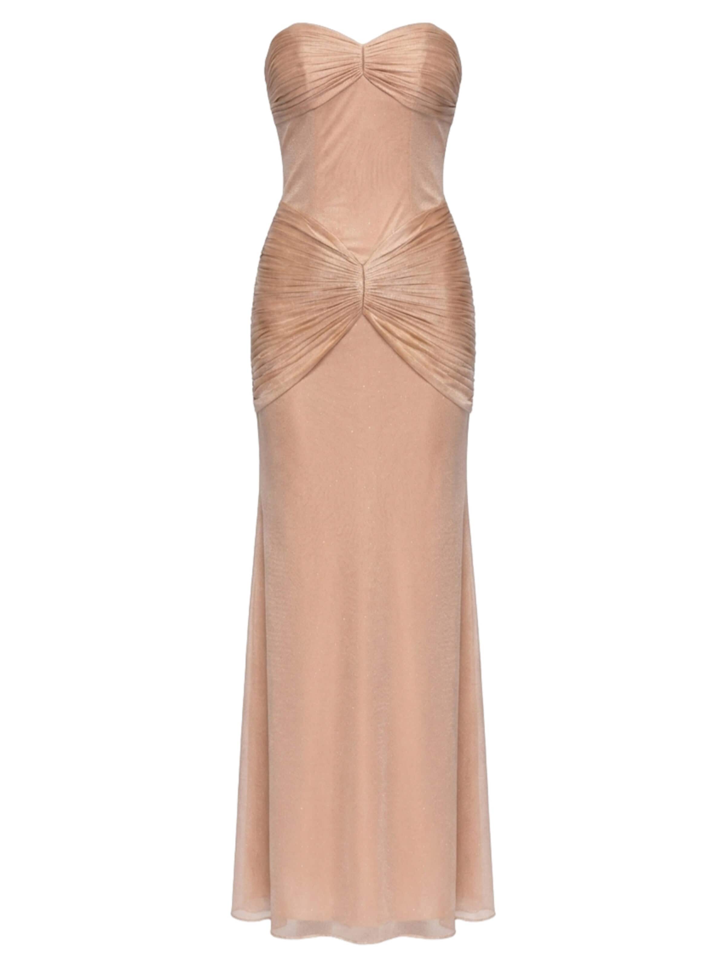Ombre Abendkleid‌‌‌‌‌‌‌‌ in Beige: Vorderseite