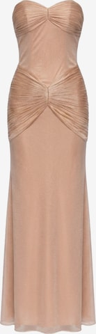 Ombre Abendkleid in Beige: Vorderseite
