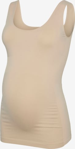 MAMALICIOUS Top 'MLHEAL' in Beige: Vorderseite