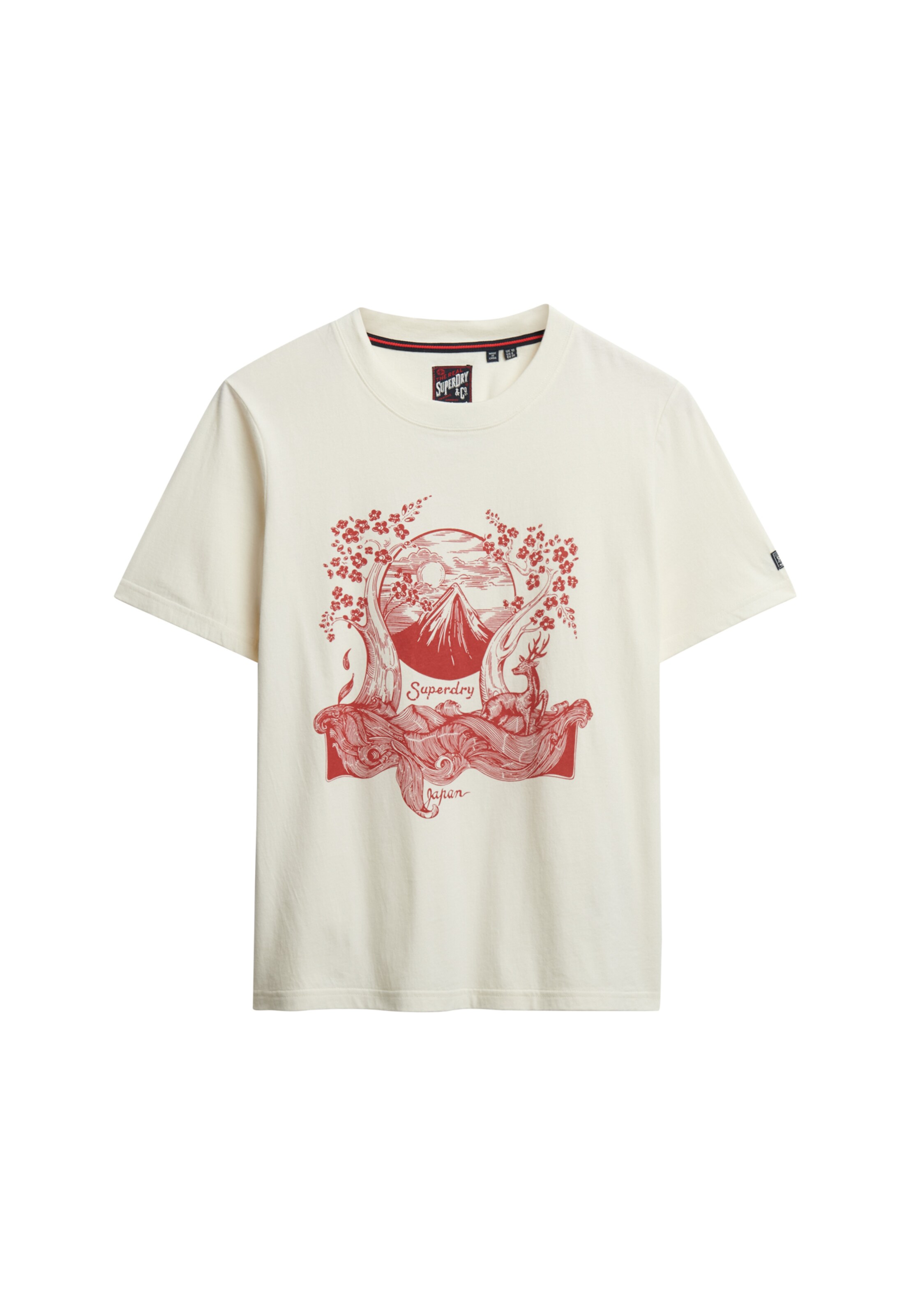 T-shirt 'Tokyo Narrative' Superdry & Co en blanc : devant