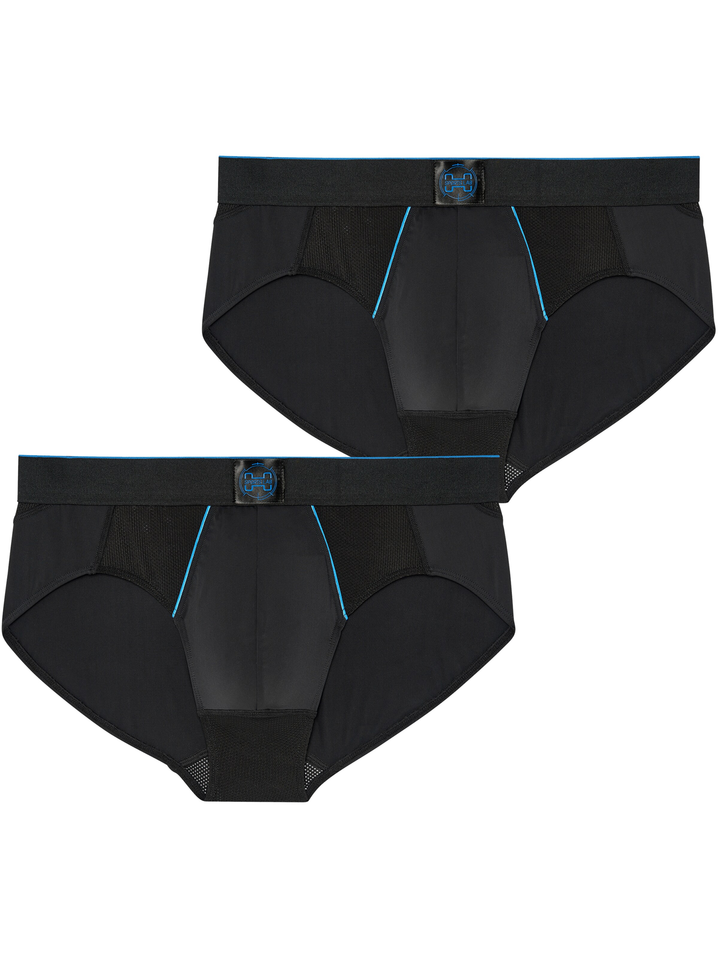 HOM Slip ' Sports Lab ' in Black: front