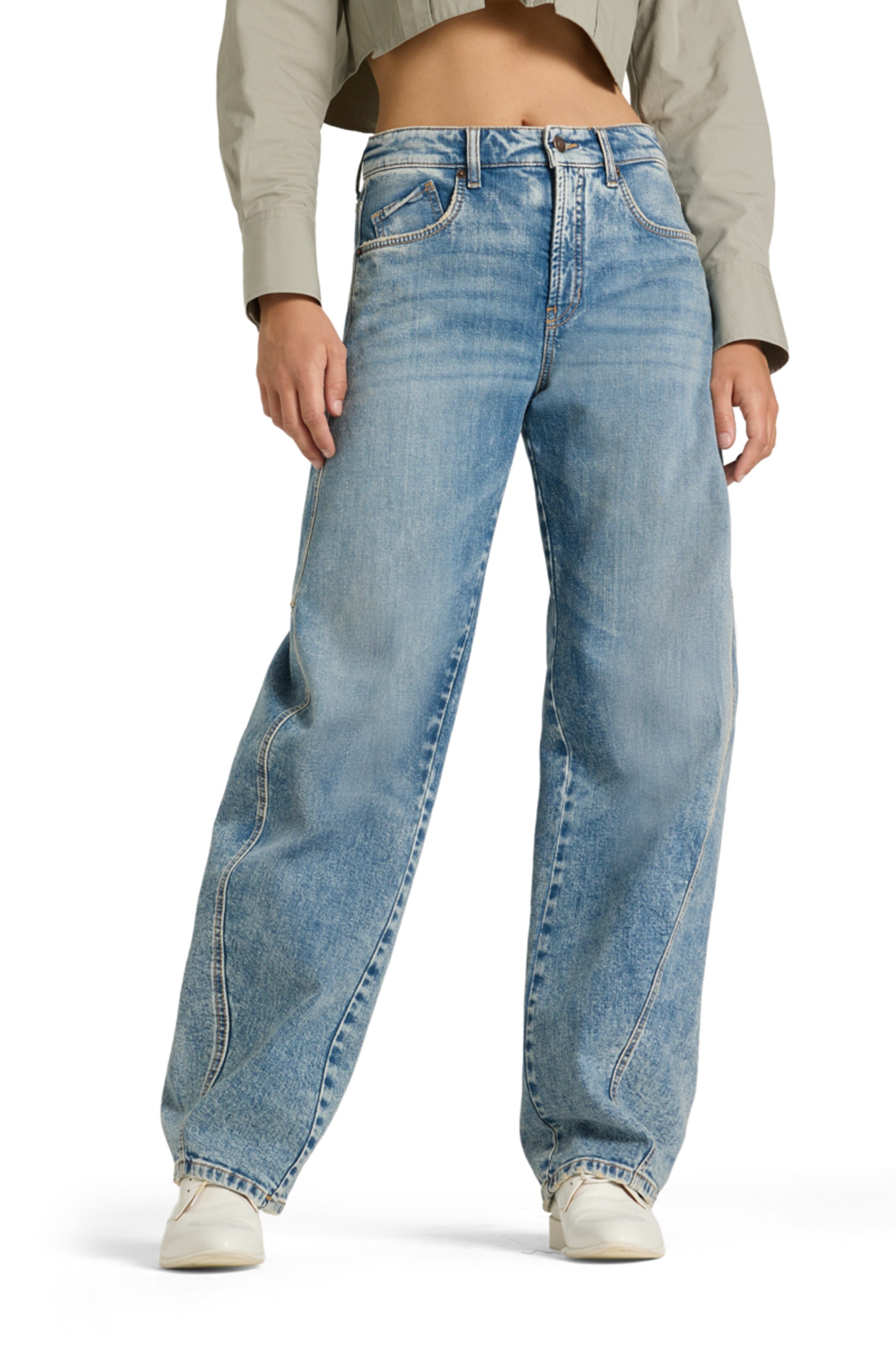 Cambio Regular Jeans in Blue: front