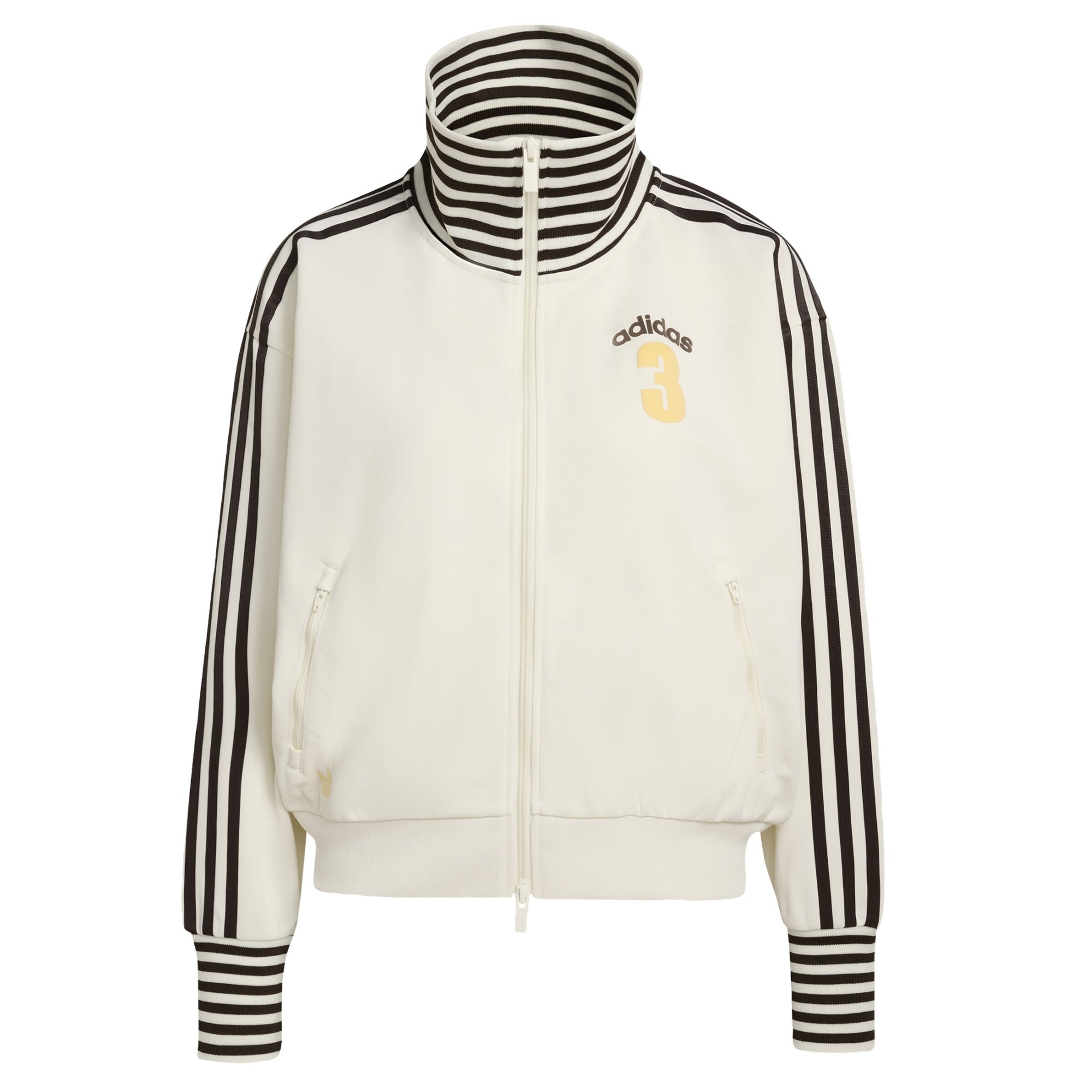 ADIDAS ORIGINALS - Sudadera con cremallera en blanco: frente