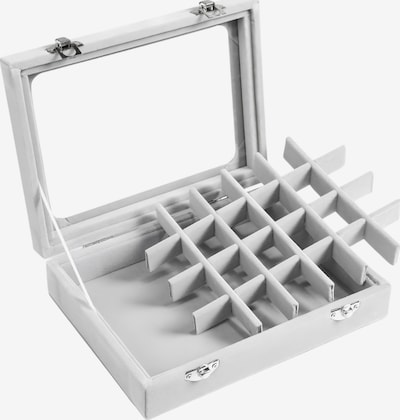 UNIQ Beauty Organizator nakita 'Velvet Jewelry Box - Grey' veličine 25 x 16 x 6 cm u siva, Pregled proizvoda
