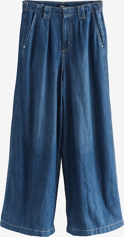 Wide leg Pantaloni cu cute de la Next pe albastru: față