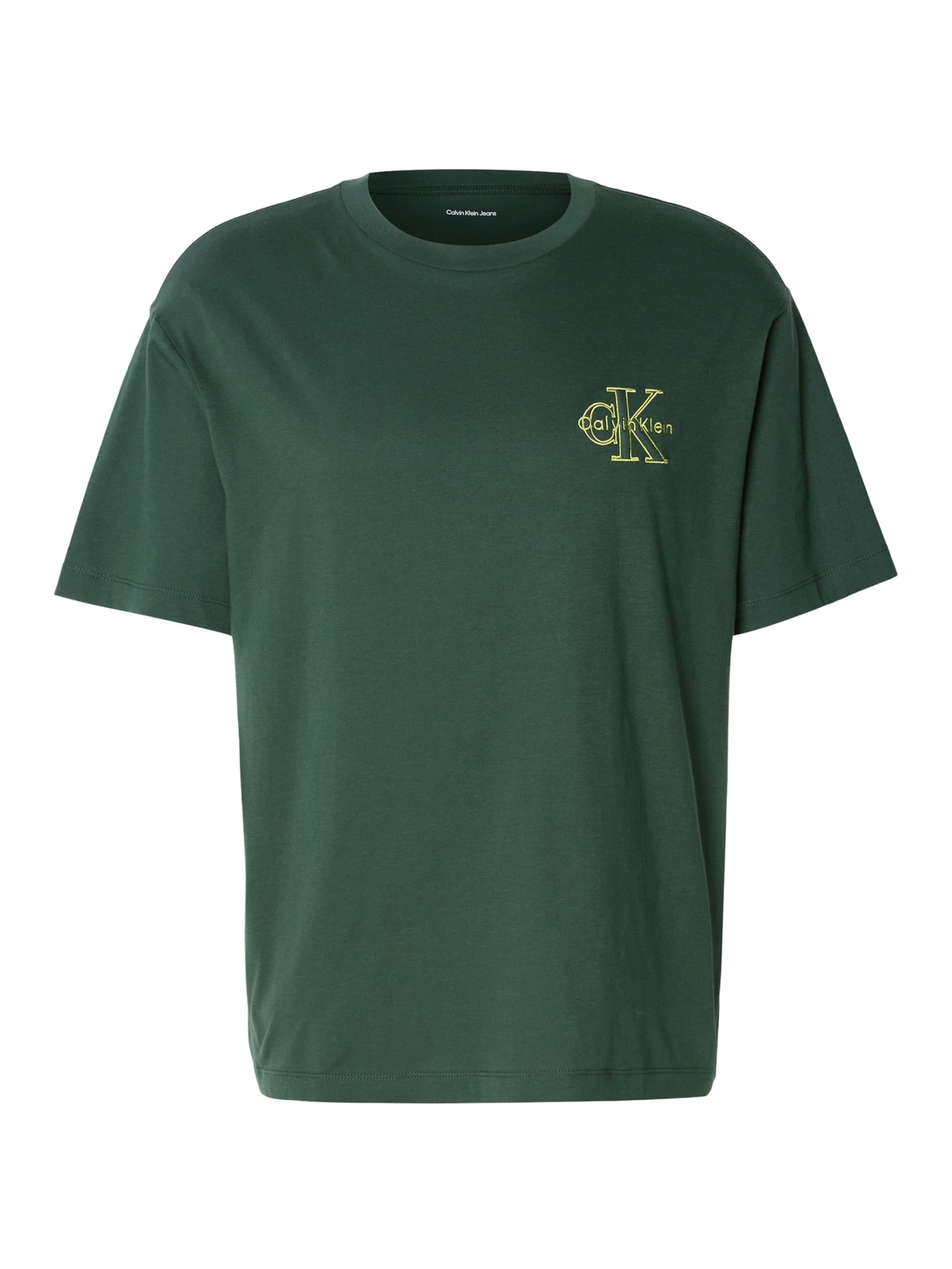 T-Shirt Calvin Klein Jeans en vert : devant