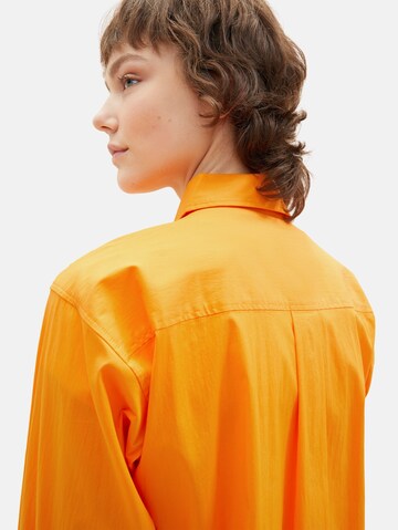 TOM TAILOR DENIM Bluza | oranžna barva