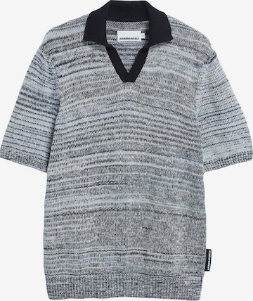 ARMEDANGELS Strickpolo YARNMIX in Blau: Vorderseite