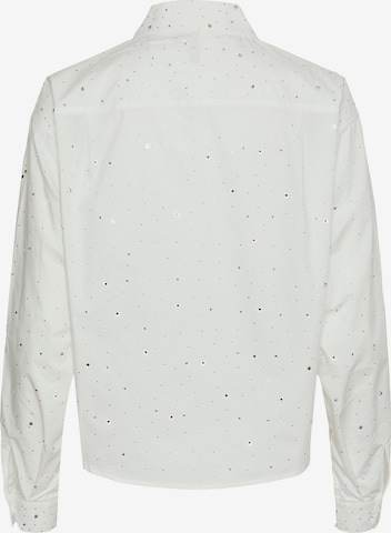 PIECES - Blusa 'NIKKI' em branco