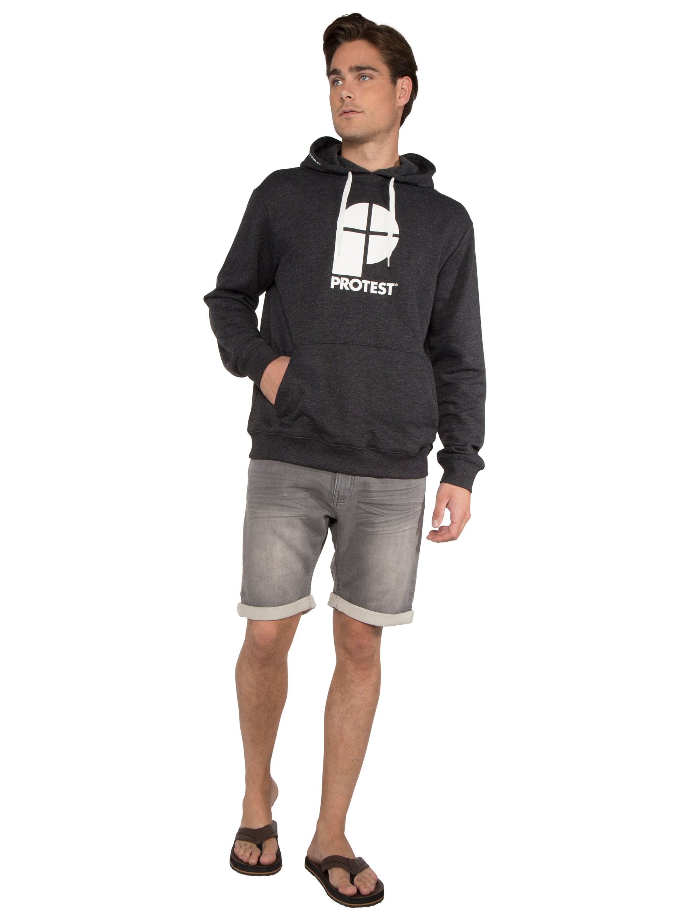 PROTEST Pullover 'CLASSIC LOGO HOODY'‌‌ in Schwarz