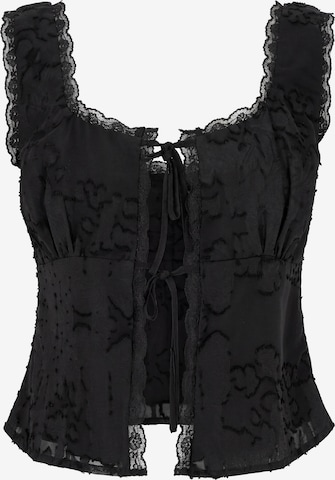 MYMO Top in Schwarz: Vorderseite