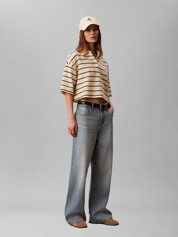 T-shirt Calvin Klein Jeans en beige