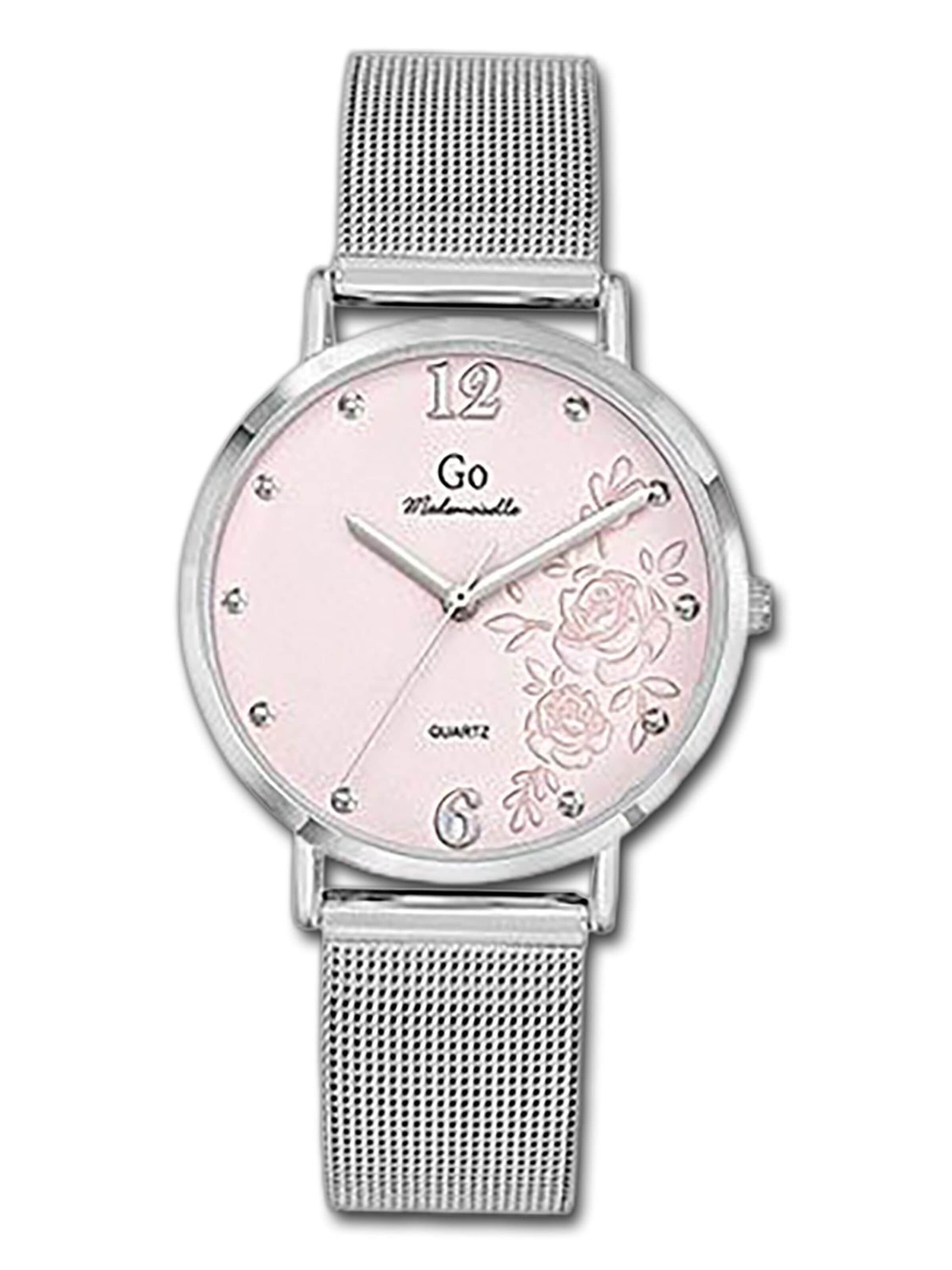 Orologio analogico di GO GirlOnly in argento: frontale