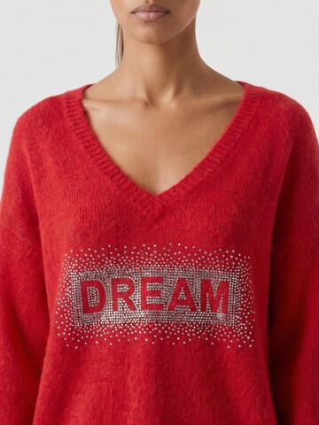 americandreams Oversized Sweater 'Silja' in Red