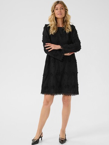 Cream Dress 'Hilda' in Black