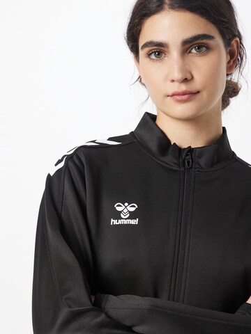 Hummel Sports sweat jacket 'Poly' in Black