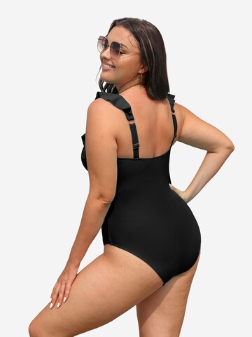 Cupshe Bralette Swimsuit in Black