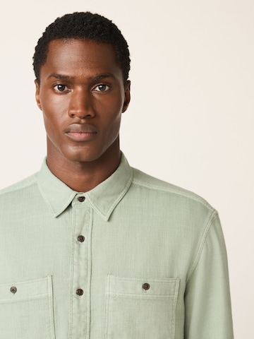 Next Regular fit Button Up Shirt in Green
