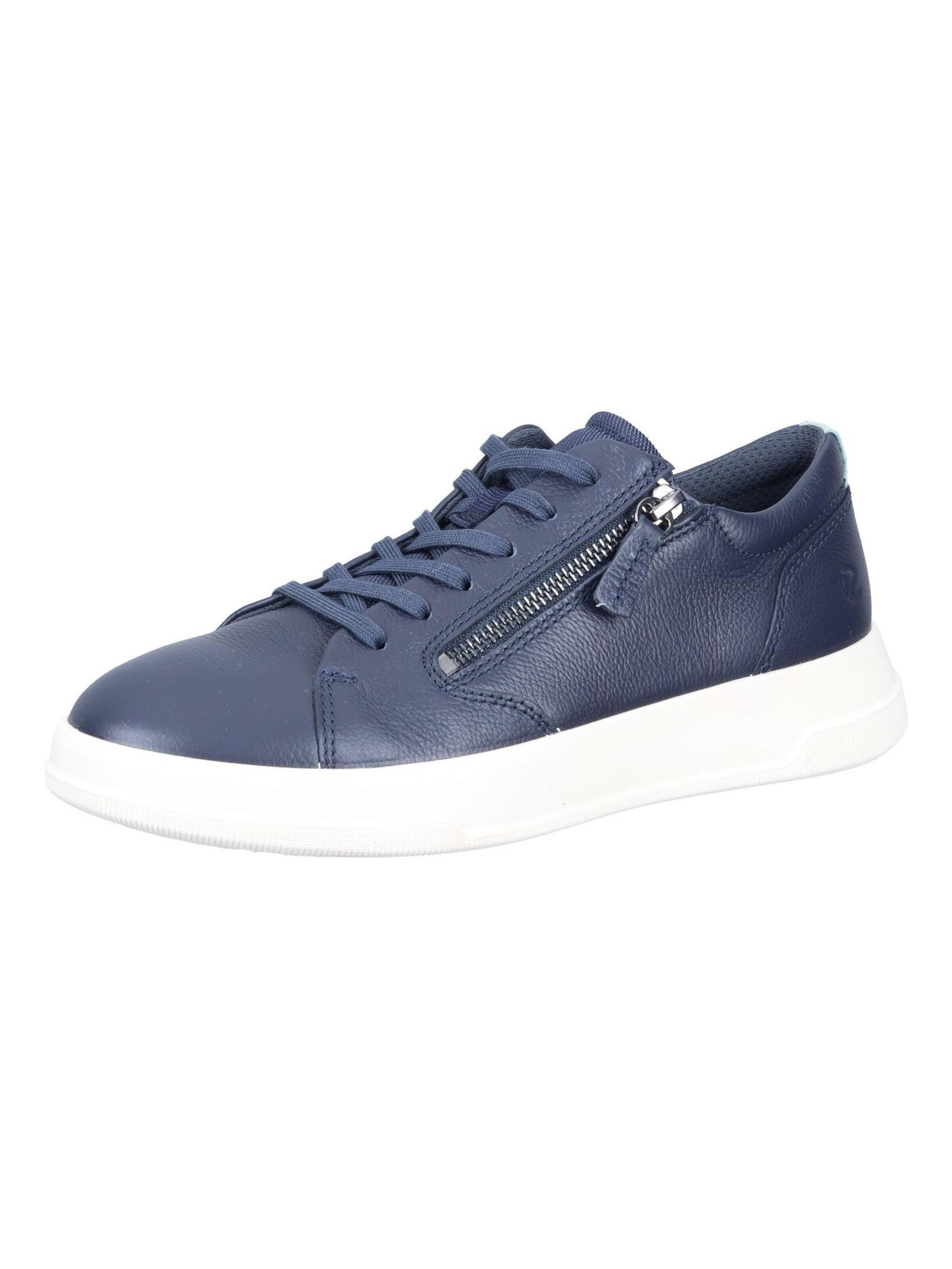 ECCO Lace-Up Shoes in Blue: front