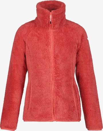 ICEPEAK Athletic Fleece Jacket in Red: front