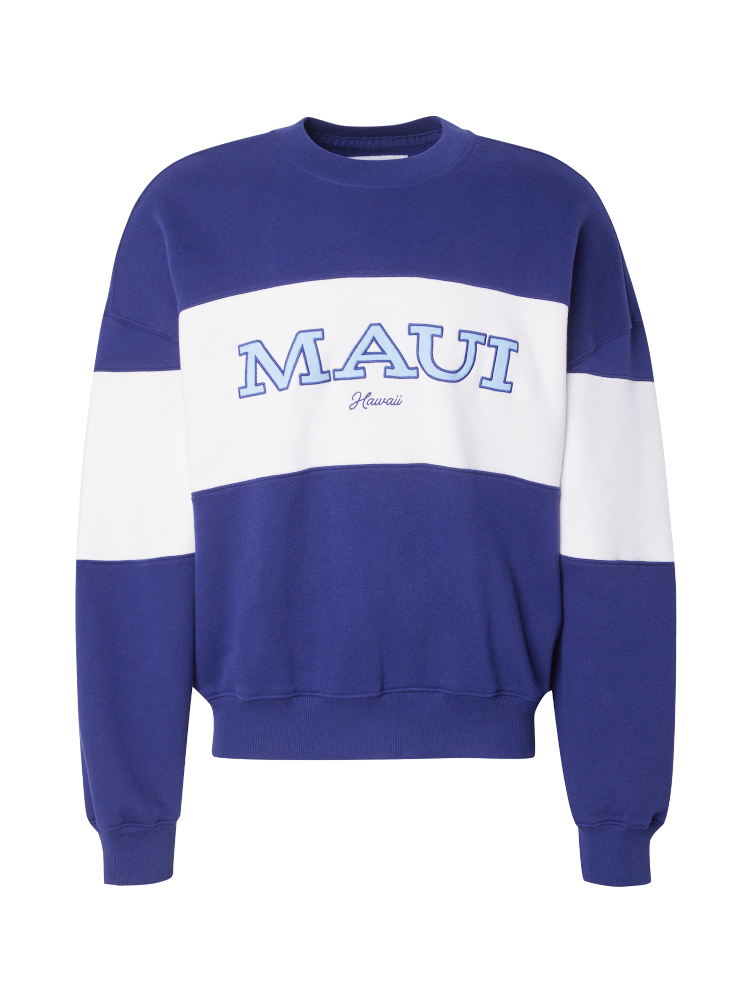 HOLLISTER Sweatshirt 'DESTINATION' in Blue: front