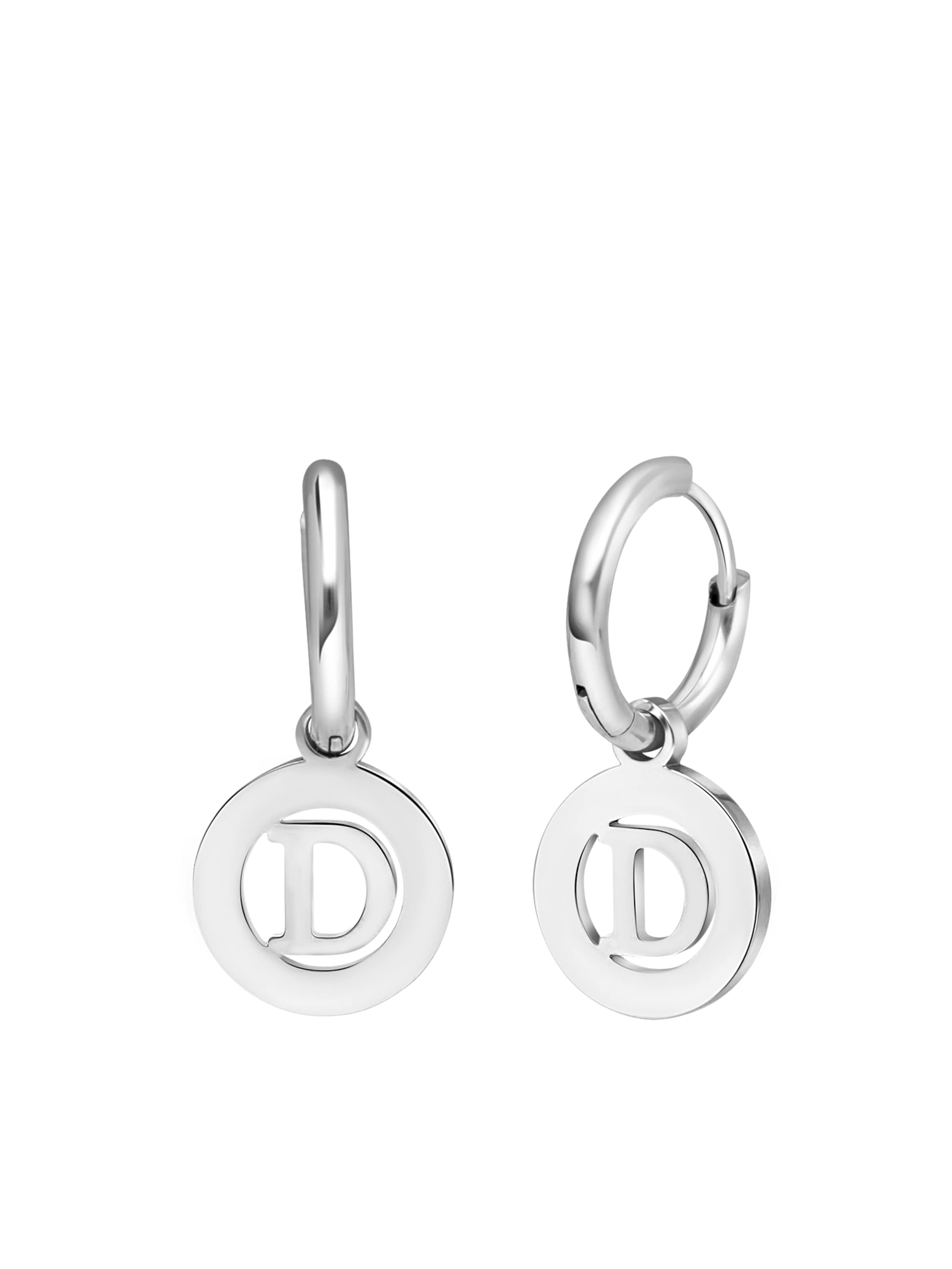 Lucardi Oorbellen in Zilver: voorkant