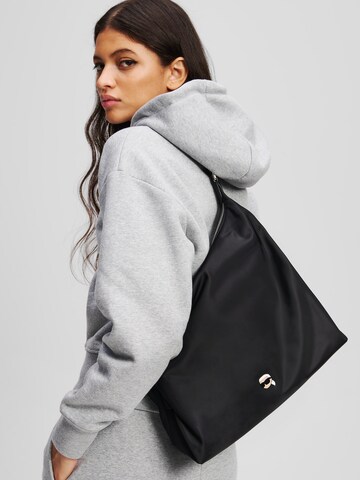 Borsa a spalla di Karl Lagerfeld in nero