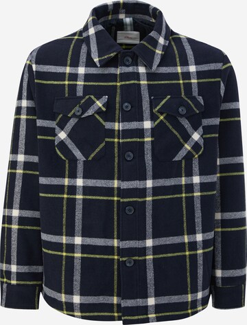 s.Oliver Men Big Sizes Regular fit Button Up Shirt in Blue: front